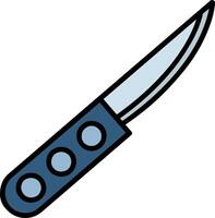 Knife Line Filled Icon vector