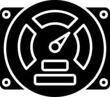 Gauge Glyph Icon vector