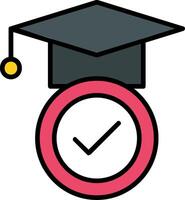 Education Line Filled Icon vector