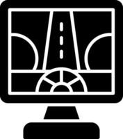 Driving Control Glyph Icon vector