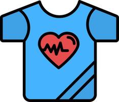 shirt Line Filled Icon vector