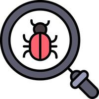 Bugs Line Filled Icon vector