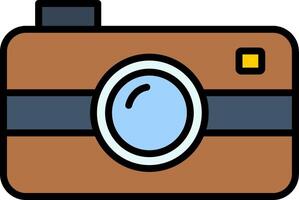 Camera Line Filled Icon vector