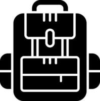 Rucksack Glyph Icon vector