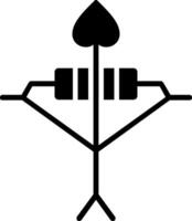 Archery Glyph Icon vector