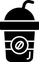 Latte Glyph Icon vector