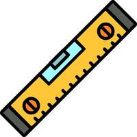 Spirit Level Line Filled Icon vector