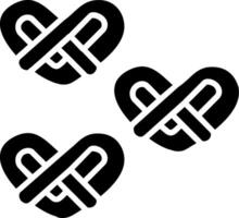 Pretzel Glyph Icon vector