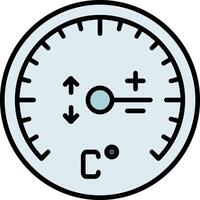 Gauge Line Filled Icon vector