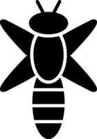 Dragonfly Glyph Icon vector