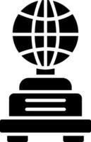 Globe Glyph Icon vector
