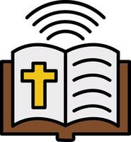 Bible Line Filled Icon vector