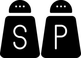 Salt And Pepper Glyph Icon vector