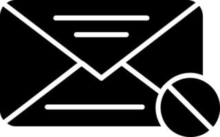 Spam Glyph Icon vector