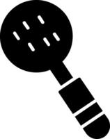 Slotted Spoon Glyph Icon vector