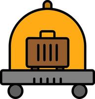 Cart Line Filled Icon vector