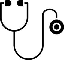 Stethoscope Glyph Icon vector