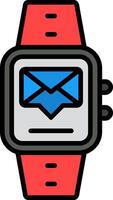 Messages Line Filled Icon vector