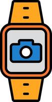 Camera Line Filled Icon vector
