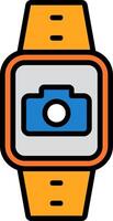 Camera Line Filled Icon vector