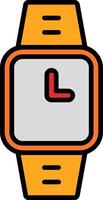 Watch Line Filled Icon vector