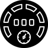 Gauge Glyph Icon vector