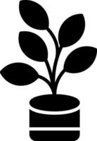 Ficus Glyph Icon vector