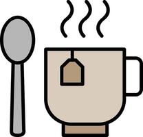 Coffee Cup Line Filled Icon vector