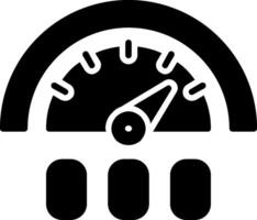 Gauge Glyph Icon vector