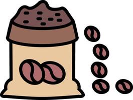 Bean Bag Line Filled Icon vector