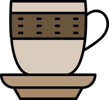 Cup Line Filled Icon vector