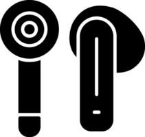 Earbud Glyph Icon vector