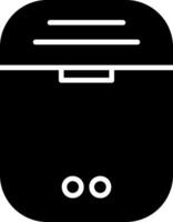 Earbuds Glyph Icon vector