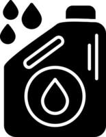 Oil Glyph Icon vector