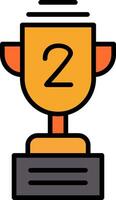 Trophy Line Filled Icon vector