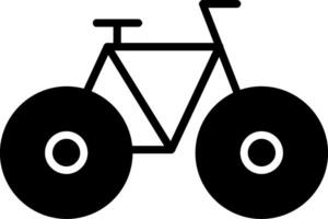 icono de glifo de bicicleta vector