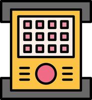 Field Controller Line Filled Icon vector