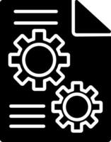 Cogwheels Glyph Icon vector