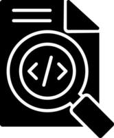 Search Glyph Icon vector