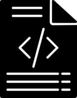 Coding Glyph Icon vector