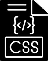 Css Glyph Icon vector