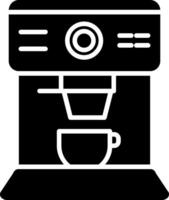 icono de glifo de máquina de café vector