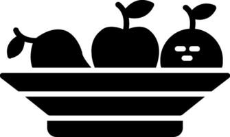 Fruta glifo icono vector