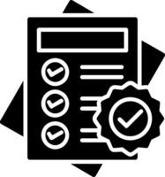 Notes Glyph Icon vector