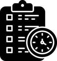 Clipboard Glyph Icon vector