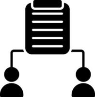 Clipboard Glyph Icon vector