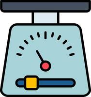 Scales Line Filled Icon vector