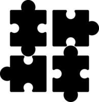 Jigsaw Glyph Icon vector