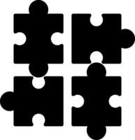 Jigsaw Glyph Icon vector