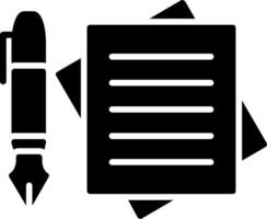 Notes Glyph Icon vector